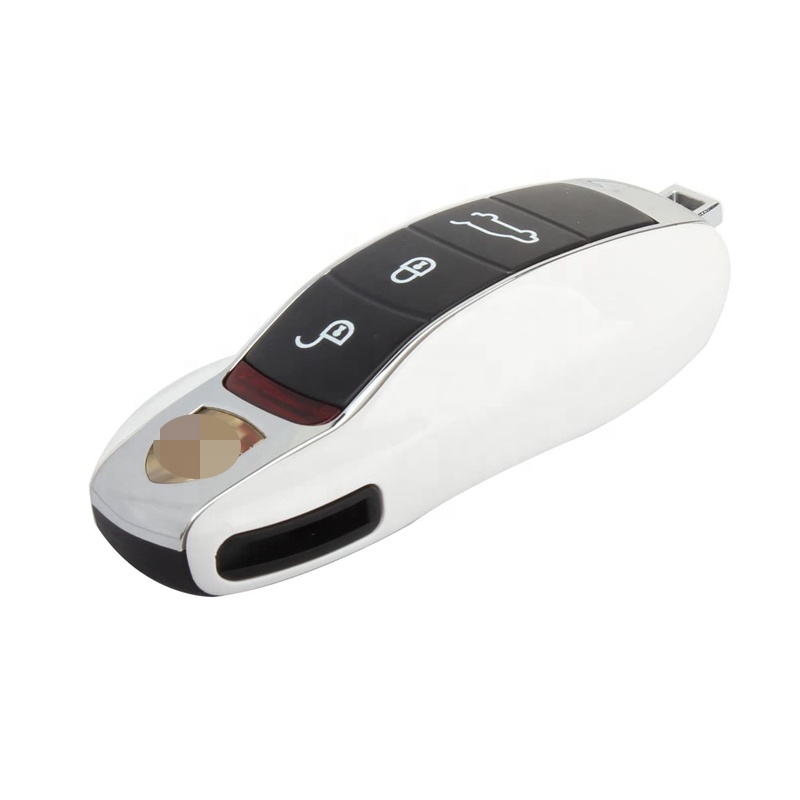 화이트 리모컨 스마트 키 케이스Fob 덮개 차 키 케이스 포르쉐 전용 컬러 변환 키 보호 케이스